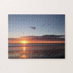 Puzzle Moonlight Beach Sunset