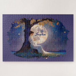Puzzle Moonlit Dreamer - Serene Night Sky