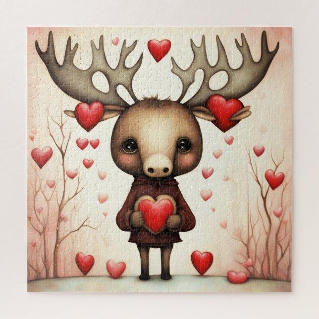 Puzzle Moose Love 3 (Vertical)