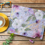 Puzzle Morado azul floral acuarela dorado ventilado<br><div class="desc">Pase una tarde desafiando su cerebro con este hermoso y romántico rompecabezas floral vintage. Flores de color blanco, púrpura y azul sobre el dorado superponen el guión de un bello y suave color pernebulosa azul violeta, dorado y veteado fondo. ¡Hace un regalo único y atento para alguien especial! Viene en...</div>