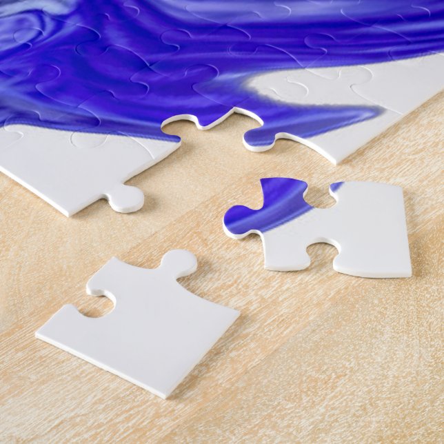 Puzzle Morado Iris Flower Swirls (Lado)