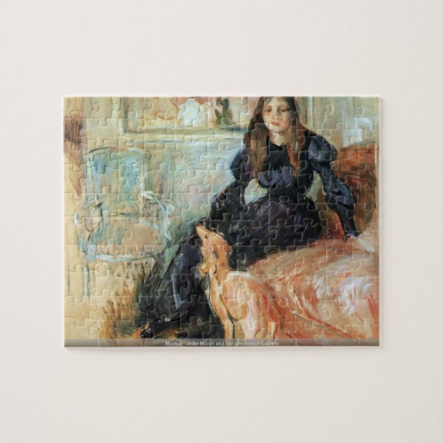 Puzzle Morisot - Julia Manet y su galgo Laertes (Horizontal)