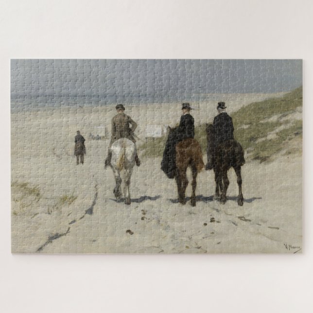 Puzzle Morning Horse Ride on the Beach (by Anton Mauve) (Horizontal)