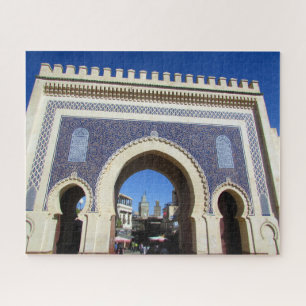 Puzzle morocco de puerta azul
