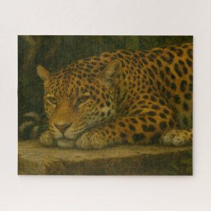 Puzzle Mortalidad dorada - Leopardo en reposo