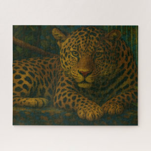 Puzzle Mortalidad dorada - Leopardo en reposo