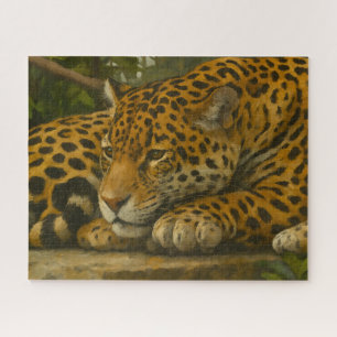 Puzzle Mortalidad dorada - Leopardo en reposo