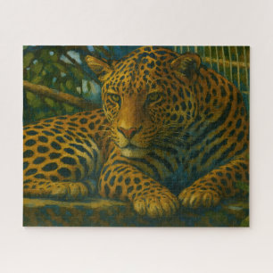 Puzzle Mortalidad dorada - Leopardo en reposo
