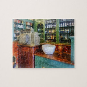 Puzzle Mortero y maja en farmacia