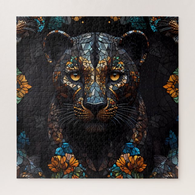 Puzzle Mosaic Leopard Majesty (Vertical)