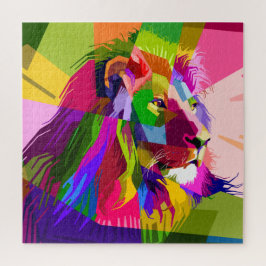 Puzzle Mosaic Lion