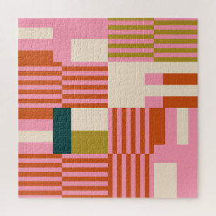 Puzzle Mosaico abstracto geométrico retro