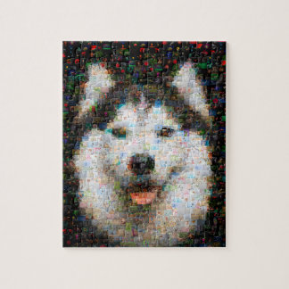 Puzzle Mosaico de fotos de perro Husky
