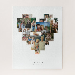 Puzzle Mosaico de Fotos en Forma de Corazón