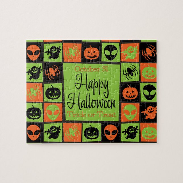 Puzzle Mosaico de Halloween (Horizontal)