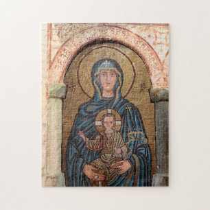Puzzle Mosaico de la Virgen María y Jesús