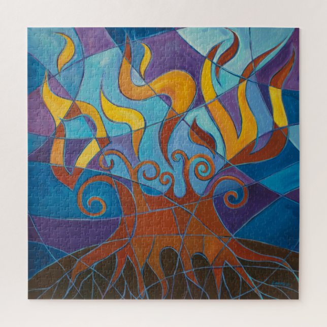 Puzzle Mosaico de la Zarza Ardiente (Vertical)