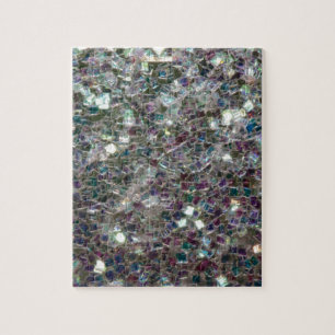 Puzzle Mosaico de plata colorido brillante