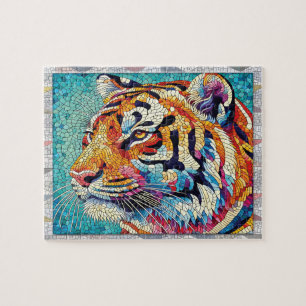 Puzzle Mosaico de Tigre, Animales Salvajes, Baldosas, Reg