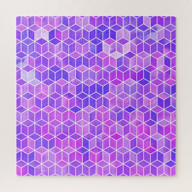 Puzzle Mosaico de verano: Fusión de cubos acuáticos (Vertical)