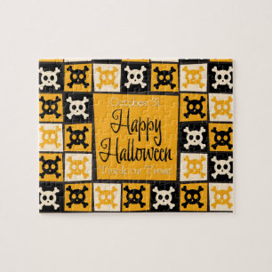 Puzzle Mosaico del cráneo de Halloween