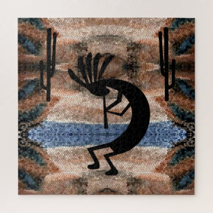Puzzle Mosaico del desierto del suroeste de Kokopelli de