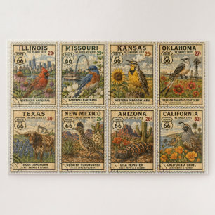 Puzzle Mosaico del Sello Centenario de la Ruta 66