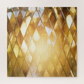 Puzzle Mosaico dorado: Efecto de vidrio brillante.