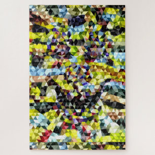 Puzzle Mosaico Multicolor Geométrico Arte Contemporáneo