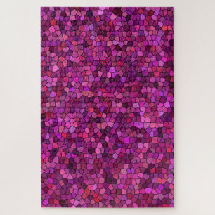 Puzzle Mosaico Rosa Púrpura 