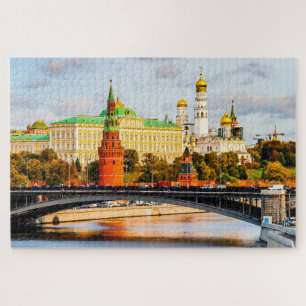 Puzzle Moscú Kremlin En Otoño