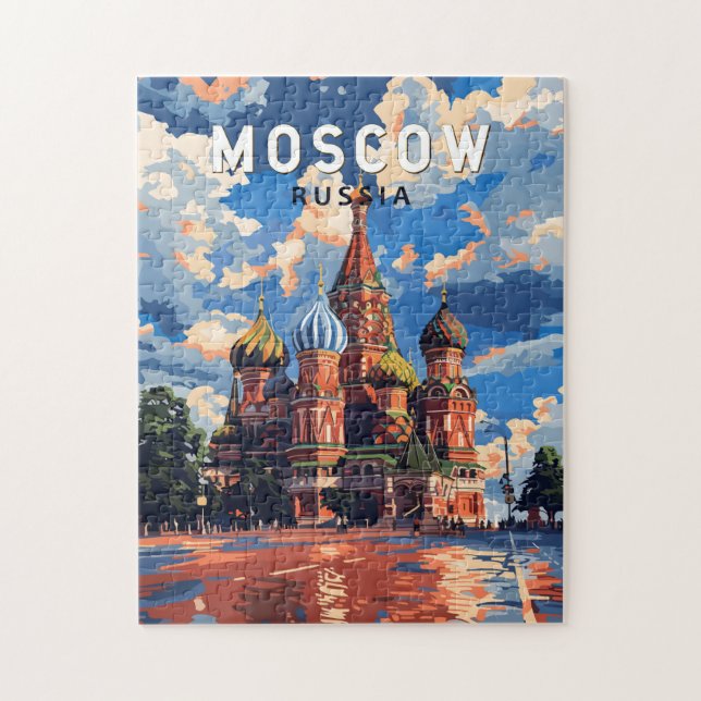 Puzzle Moscú Rusia Viaje al arte (Vertical)