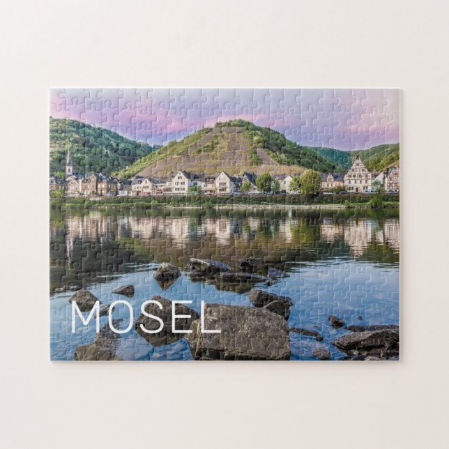 Puzzle Moselle Ediger Eller Sunset River Cochem Souvenir (Horizontal)