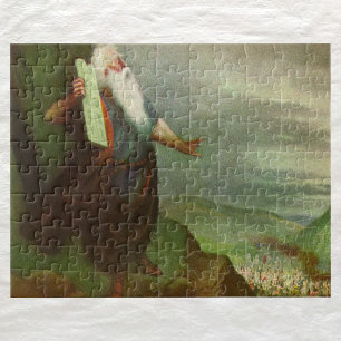 Puzzle Moses and the Ten Commandments, Vintage Religion