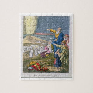 Puzzle Moses que divide el Mar Rojo, de una biblia