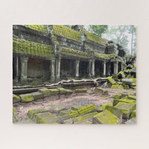 Puzzle Moss cubrió el templo Ta Prohm Camboya