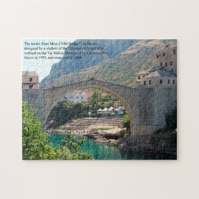 Puzzle Mostar Bosnia el viejo puente (Horizontal)