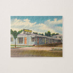Puzzle Motel Antiguo, Hotel Golden West Lodge con Palmera