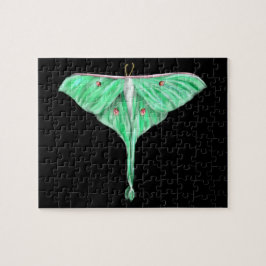 Puzzle Moth Lunar Verde Ilustrado