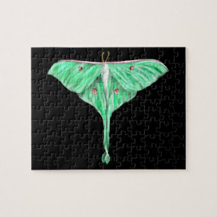 Puzzle Moth Lunar Verde Ilustrado