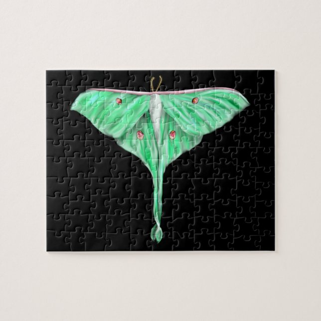 Puzzle Moth Lunar Verde Ilustrado (Horizontal)
