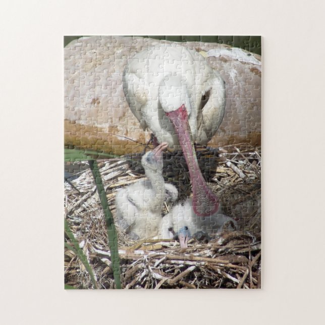 Puzzle Mother and Baby Birds (Vertical)