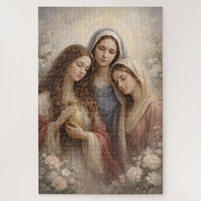 Puzzle Mother Mary, Mary Magdalene, Mary of Bethany Faith (Vertical)