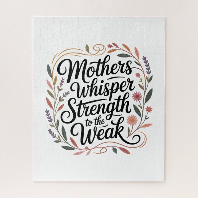 Puzzle Mothers Whisper Strength To The Weak (Vertical)