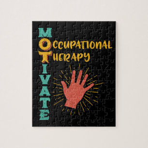 Puzzle Motive al terapeuta de la terapia profesional de