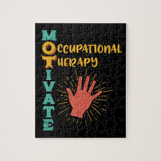 Puzzle Motive al terapeuta de la terapia profesional de (Vertical)