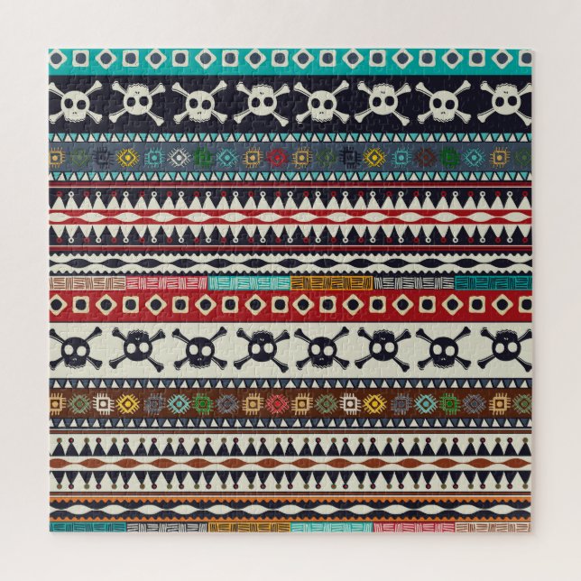 Puzzle Motivo aztec, diseño de patrones sin inconveniente (Vertical)
