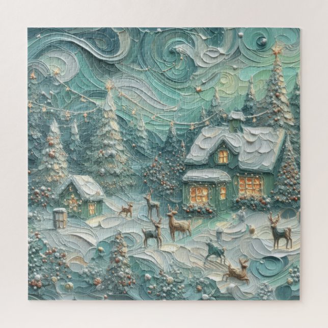 Puzzle Motivo de Navidad Impasto Festividad Capricho Verd (Vertical)