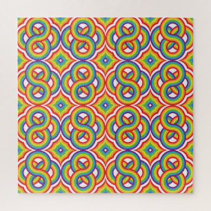 Puzzle Motivos modernos y coloridos sencillos para la fab