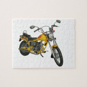 Puzzle Moto amarillo